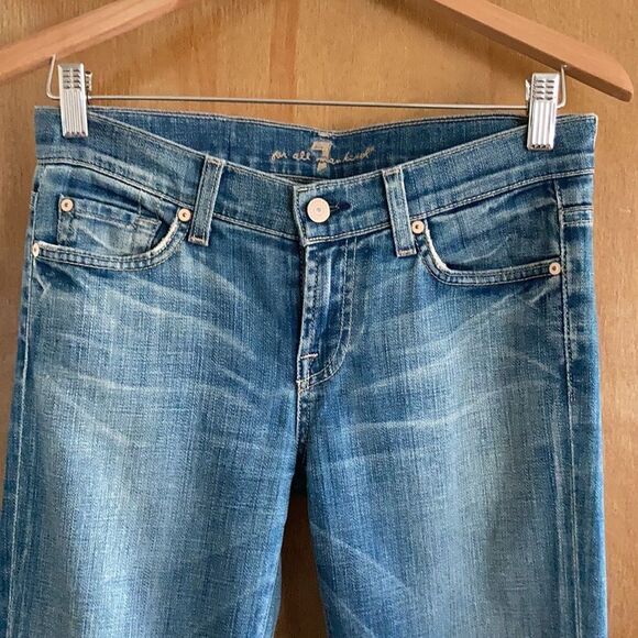 7 for all mankind low waist flair - Picture 2 of 7